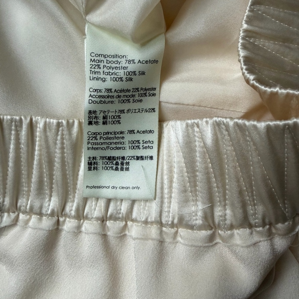 3.1 Phillip Lim Cream Elastic-Waist Silk Cream Jogger Trousers - Picture 4 of 4